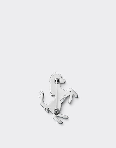 Ferrari Petite broche Cavallino Rampante avec strass Silver CGWSP0002JU00005f