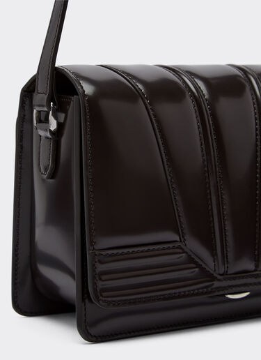 Ferrari Ferrari GT crossbody bag in brushed leather Dark Brown 21368f