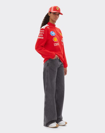 Ferrari Replica 2026 Puma for Scuderia Ferrari HP Half Zip Sweatshirt Red LA0H9f