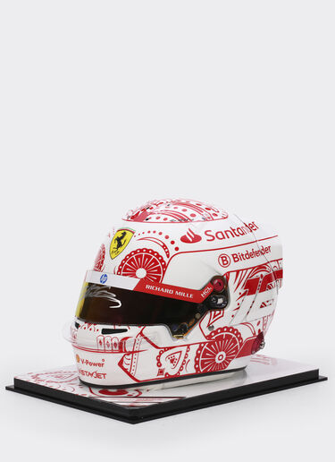 Ferrari 1:1比例 Charles Leclerc 亲笔签名墨西哥2024特别版头盔 赛车红 LA00Hf