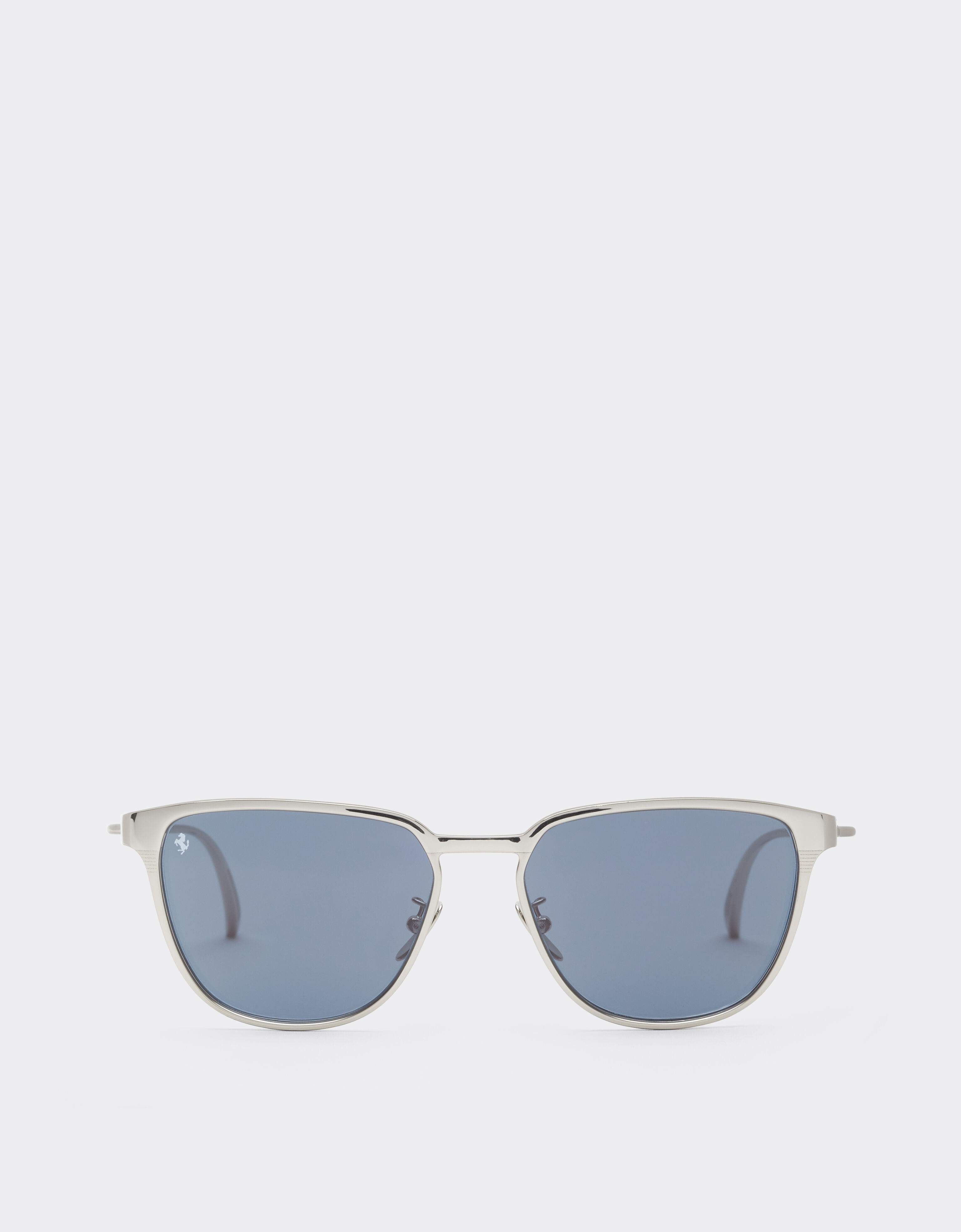 Ferrari Ferrari sunglasses in  silver-coloredmetal  with blue crystal lenses Silver LA0LAf
