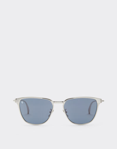 Ferrari Ferrari sunglasses in  silver-coloredmetal  with blue crystal lenses Silver LA0LAf