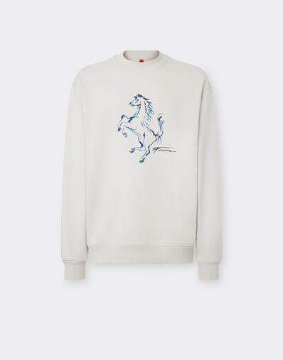 Ferrari Sweatshirt with Prancing Horse graphic Navy 21996f