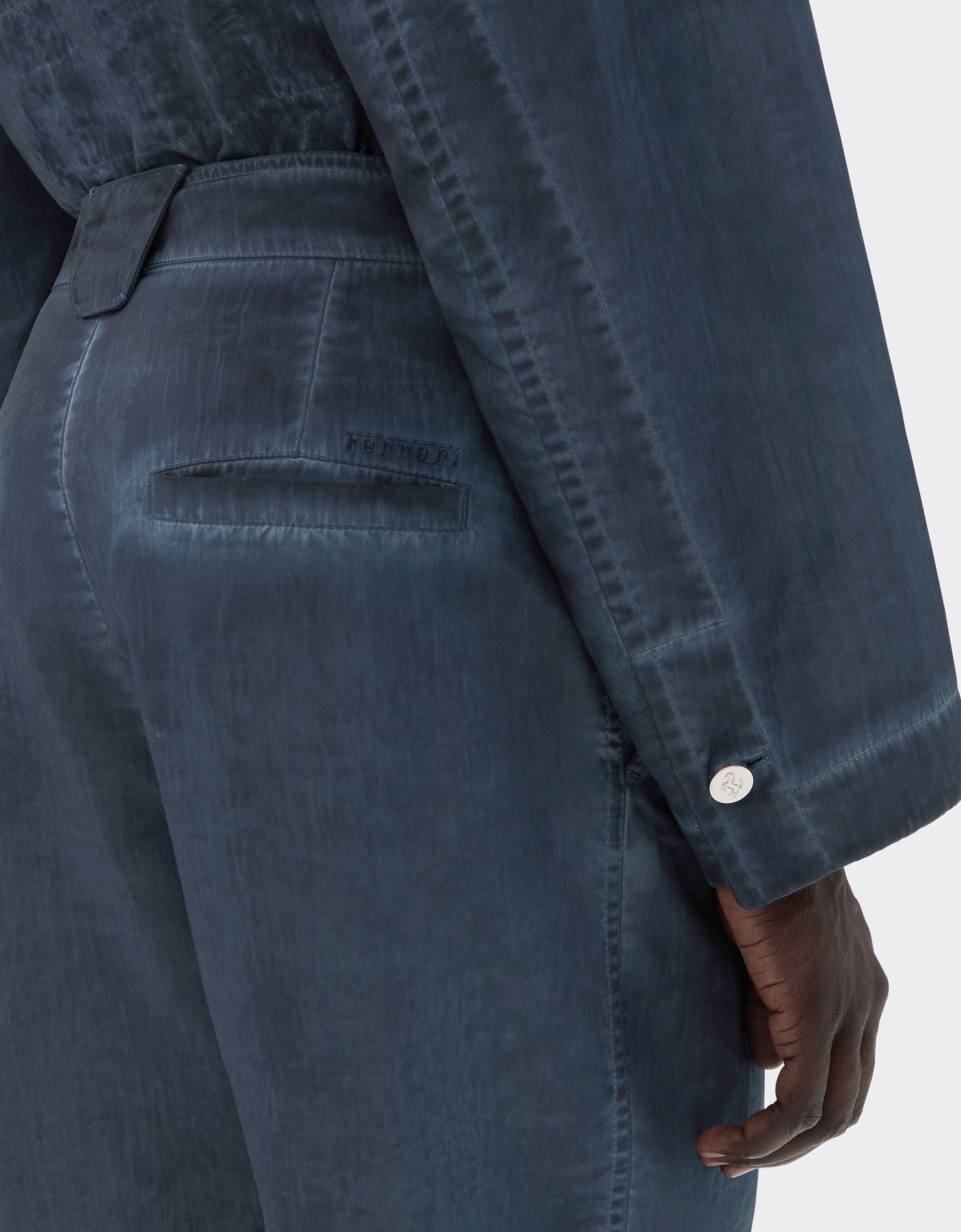 Ferrari 尼龙华达呢卡其裤 Ultramarine 50062f