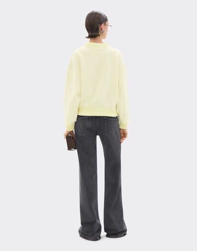 Ferrari Cotton and cashmere sweatshirt Iris Yellow 49941f