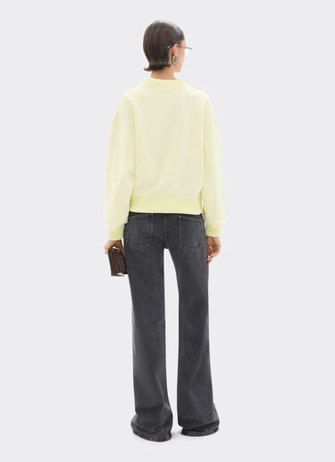 Ferrari Cotton and cashmere sweatshirt Iris Yellow 49941f