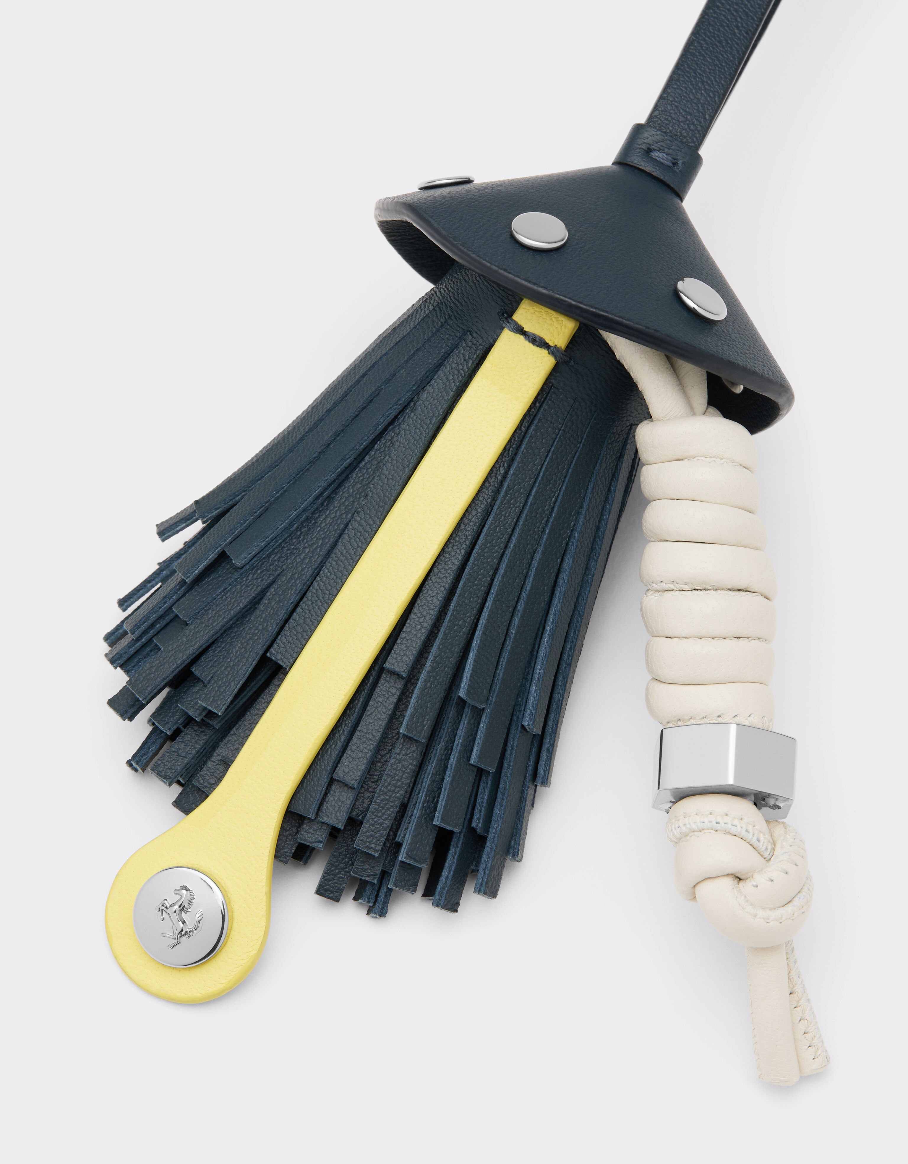 Nappa leather charm with scooby and fringes Ferrari Nappa leather charm with scooby and fringes Ultramarine 50019f