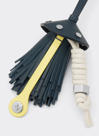 Nappa leather charm with scooby and fringes Ferrari Nappa leather charm with scooby and fringes Ultramarine 50019f