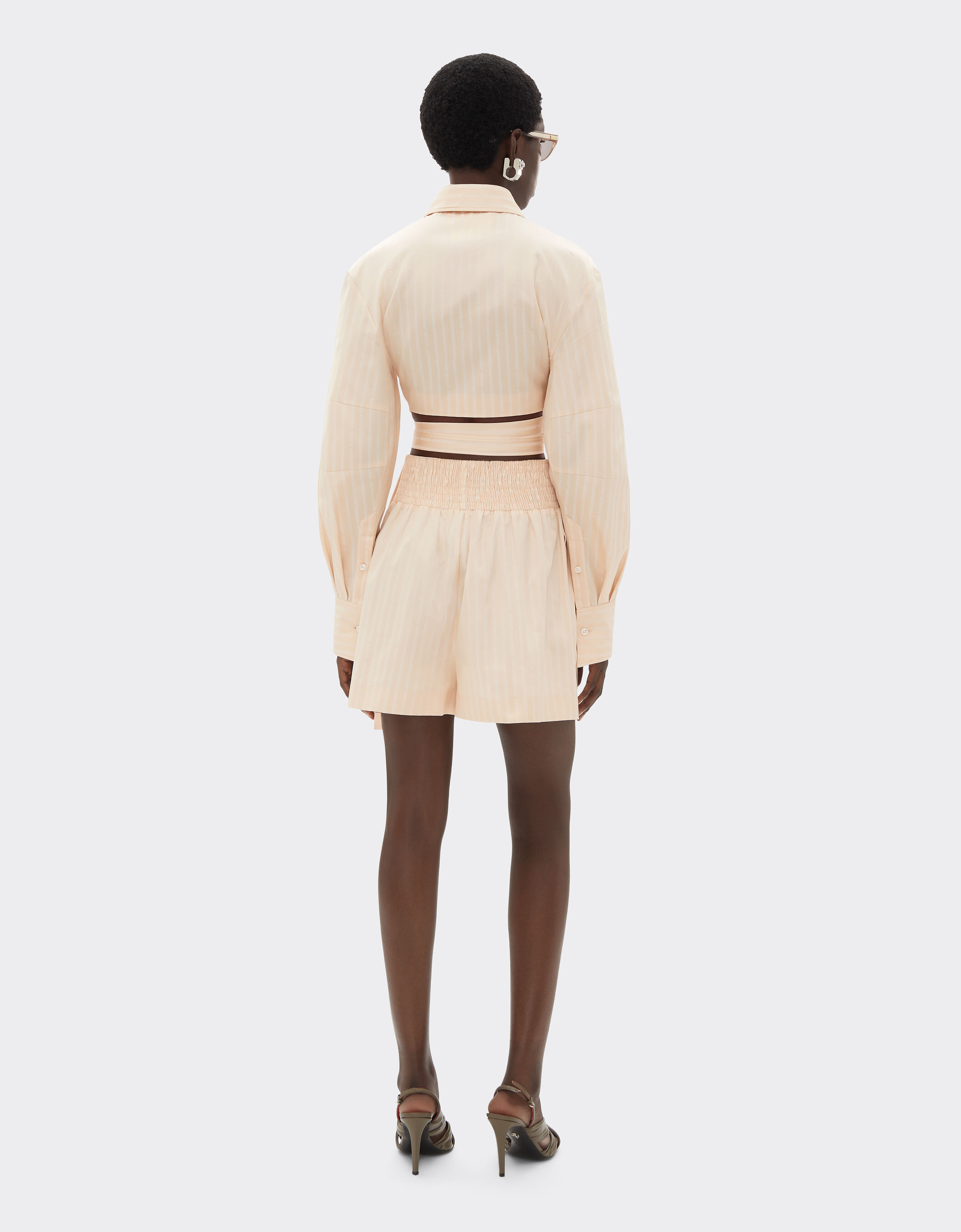 Ferrari 法拉利 Monogram 图案短裤 Powder Pink 50347f