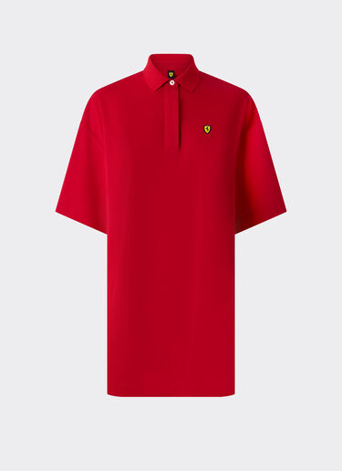  Technical piqué polo mini dress Rosso SJWDR0023JCO0023f