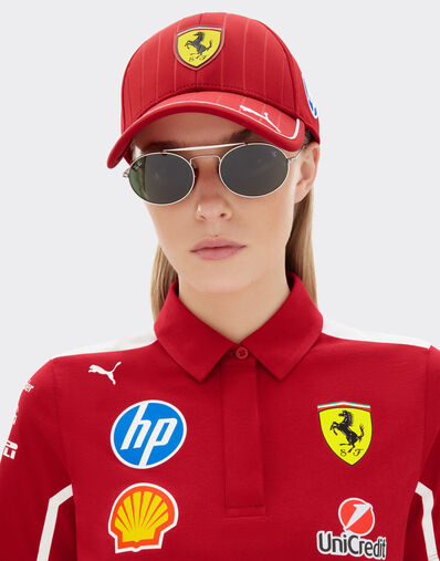 Ferrari 雷朋与法拉利车队合作款 RB3775M 绿色镜片银色和红色金属太阳镜 银色 LA0ECf