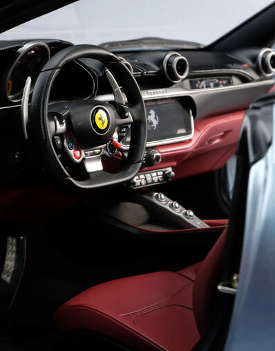 Ferrari 1:8 法拉利 Portofino M 模型车 苏格兰蓝色 F0575f