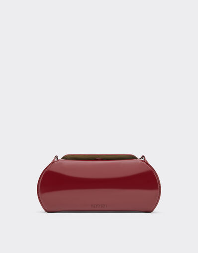 Ferrari Ferrari Dino leather wallet with shoulder strap Cherry 49275f