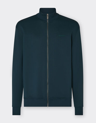 Ferrari 科技织物拉链毛衣 军绿色 21192f