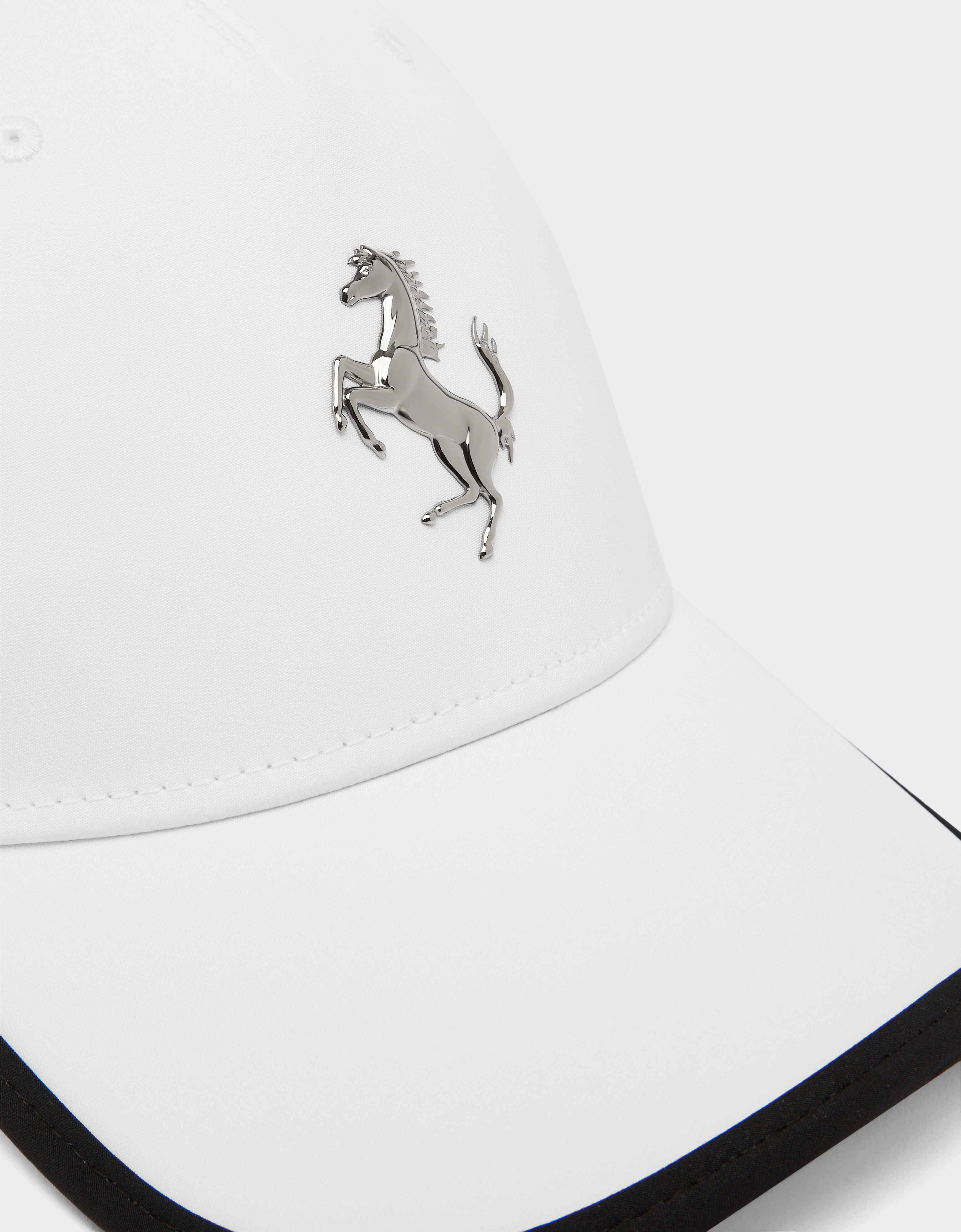 Ferrari 对比饰带棒球帽 光学白 20815f
