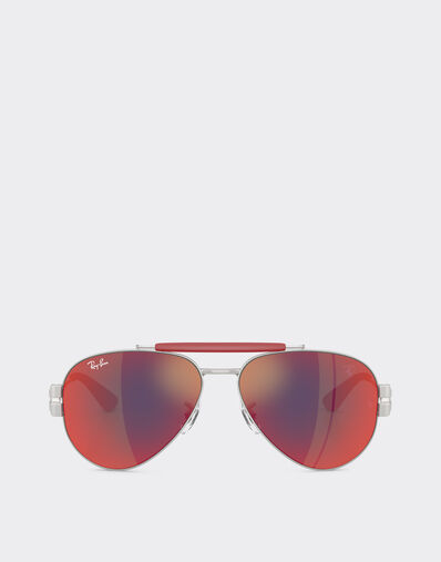 Ferrari Ray-Ban for Scuderia Ferrari RB3762M Hypercar 银色 LA017f