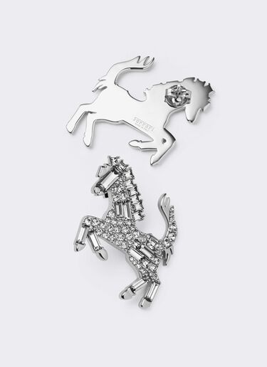 Orecchini Cavallino Rampante Strass Ferrari Orecchini Cavallino Rampante Strass Antracite CGWEA0011JU00005f