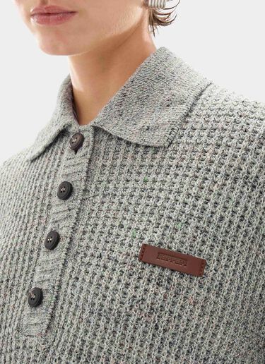 牛仔效果长袖 Polo 衫 Ferrari 牛仔效果长袖 Polo 衫 Beige CKWPO0003KCO0008f