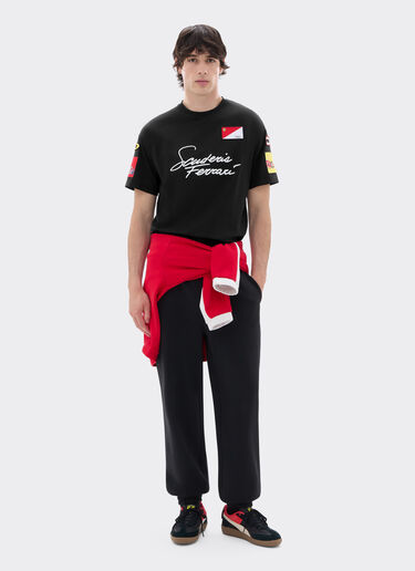 Ferrari T-shirt Scuderia Ferrari en coton Rosso Corsa SJMTH0040JCO0039f