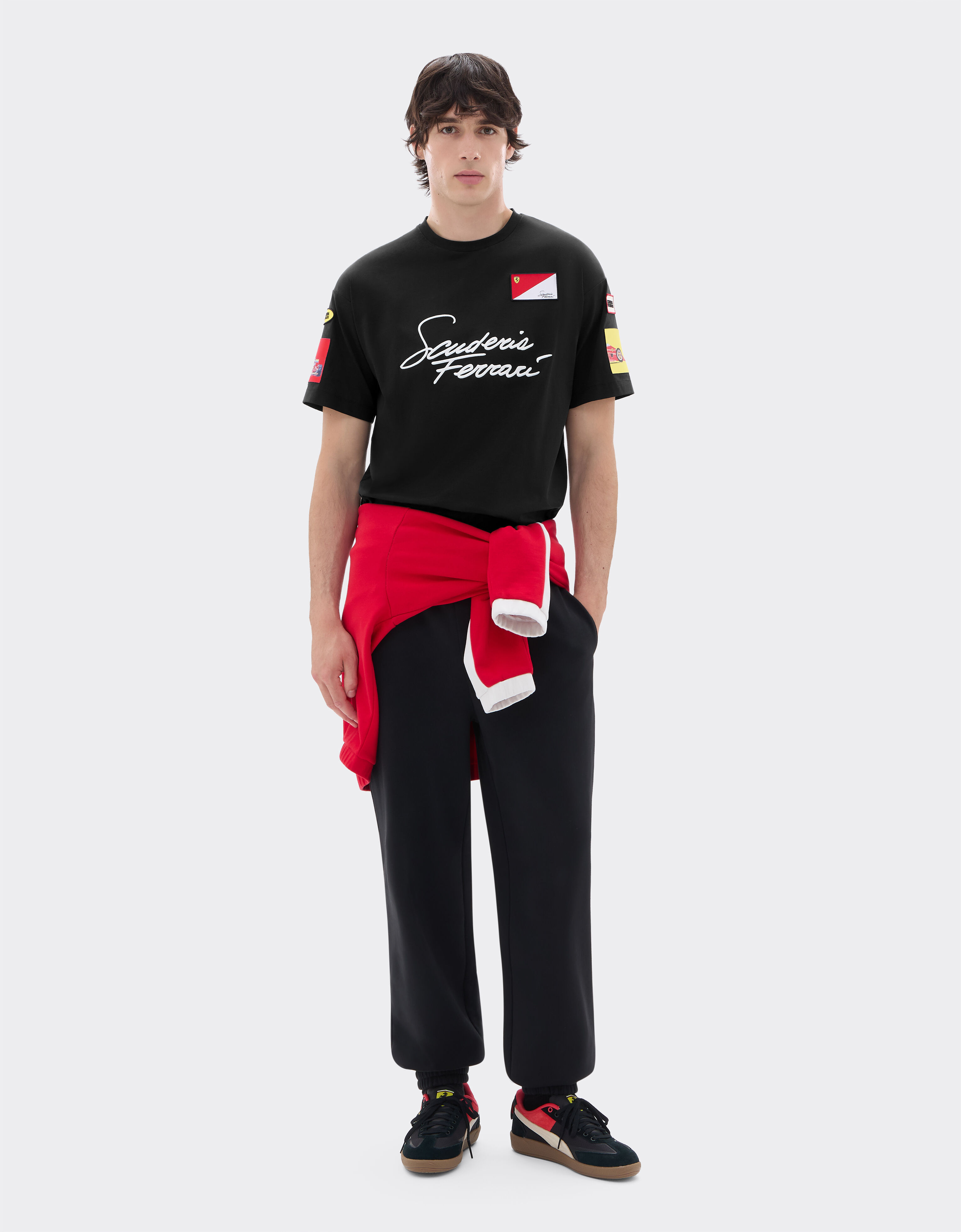 Ferrari T-shirt Scuderia Ferrari en coton Rosso Corsa SJMTH0040JCO0039f