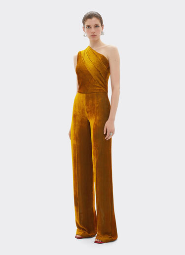 Shiny corduroy jumpsuit Ferrari Shiny corduroy jumpsuit Gold 22647f