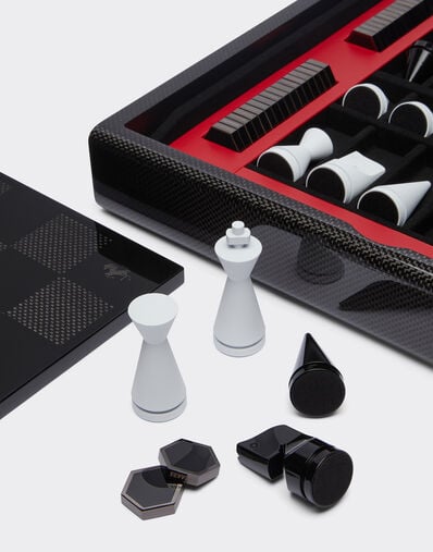 Ferrari 木质和碳纤维棋盘 黑色 48587f