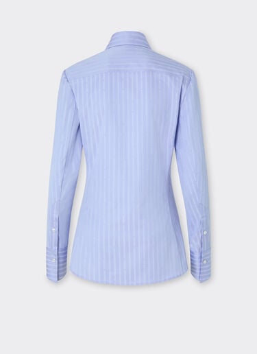 Ferrari 法拉利 Monogram 图案衬衫 Oxford Blue 50986f