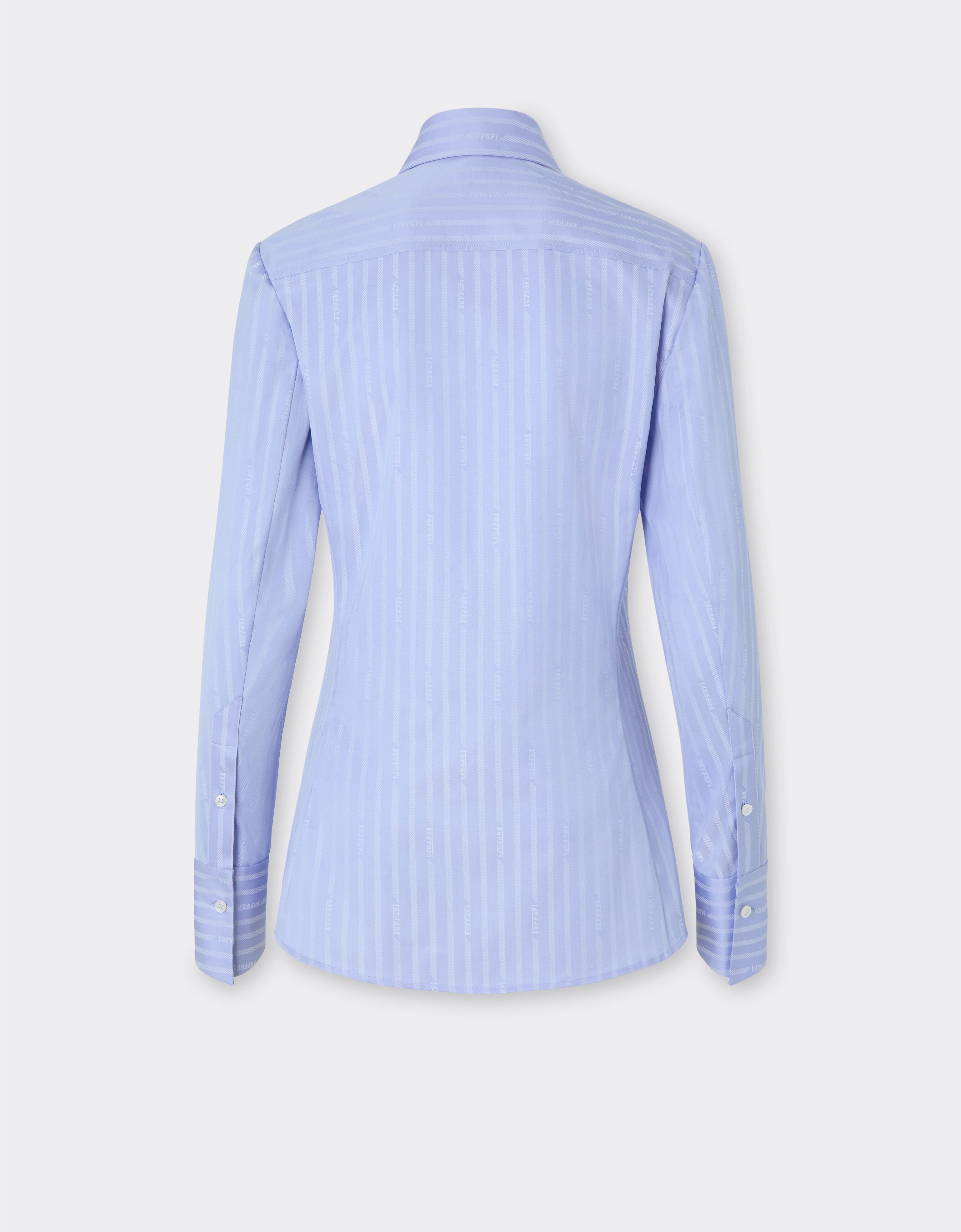 Ferrari 法拉利 Monogram 图案衬衫 Oxford Blue 50986f