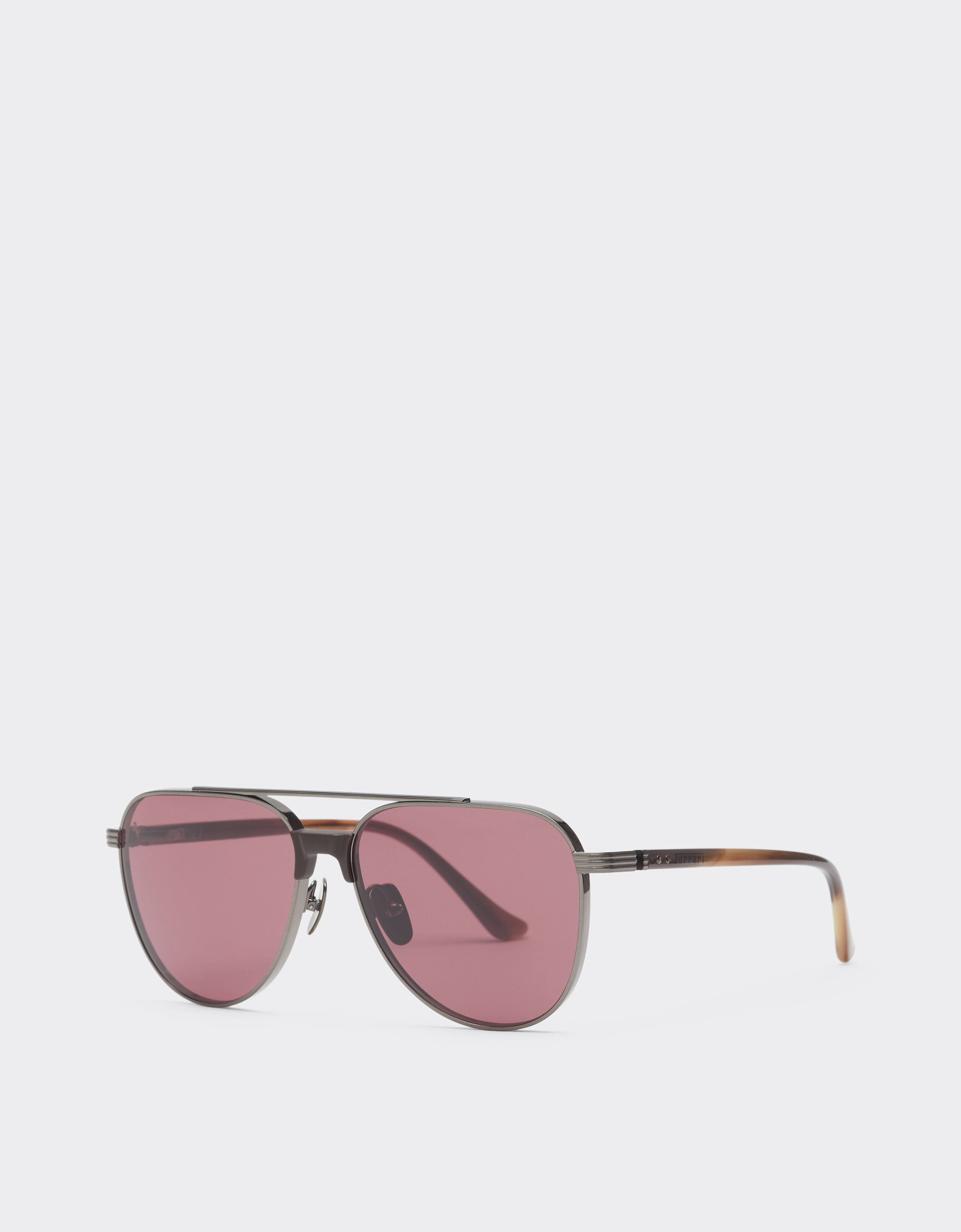 Ferrari Ferrari sunglasses in glossy gunmetaltitanium and acetate with exclusive Contrast Pro™ lenses Gunmetal LA0KZf