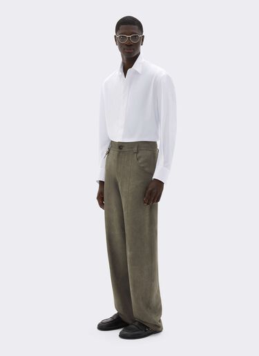 Cotton Poplin Shirt with Embroidery Ferrari Cotton Poplin Shirt with Embroidery Bianco CWMSH0021WCO0035f