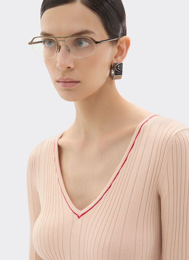 Long dress in stretch viscose Ferrari Long dress in stretch viscose Powder Pink 49902f