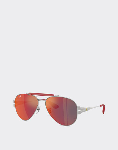 Ferrari Ray-Ban for Scuderia Ferrari RB3762M Hypercar 银色 LA017f