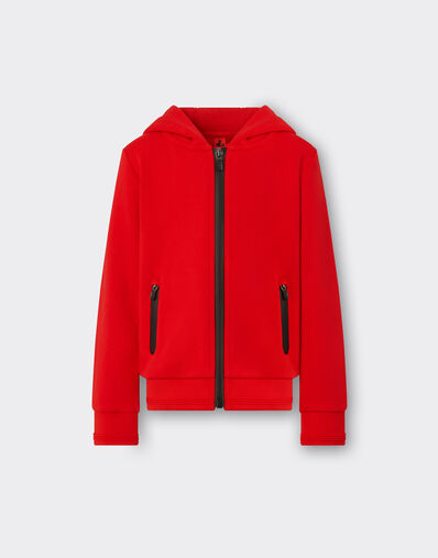 Ferrari 毛圈面料连帽拉链卫衣 Rosso Corsa 红色 48526fK