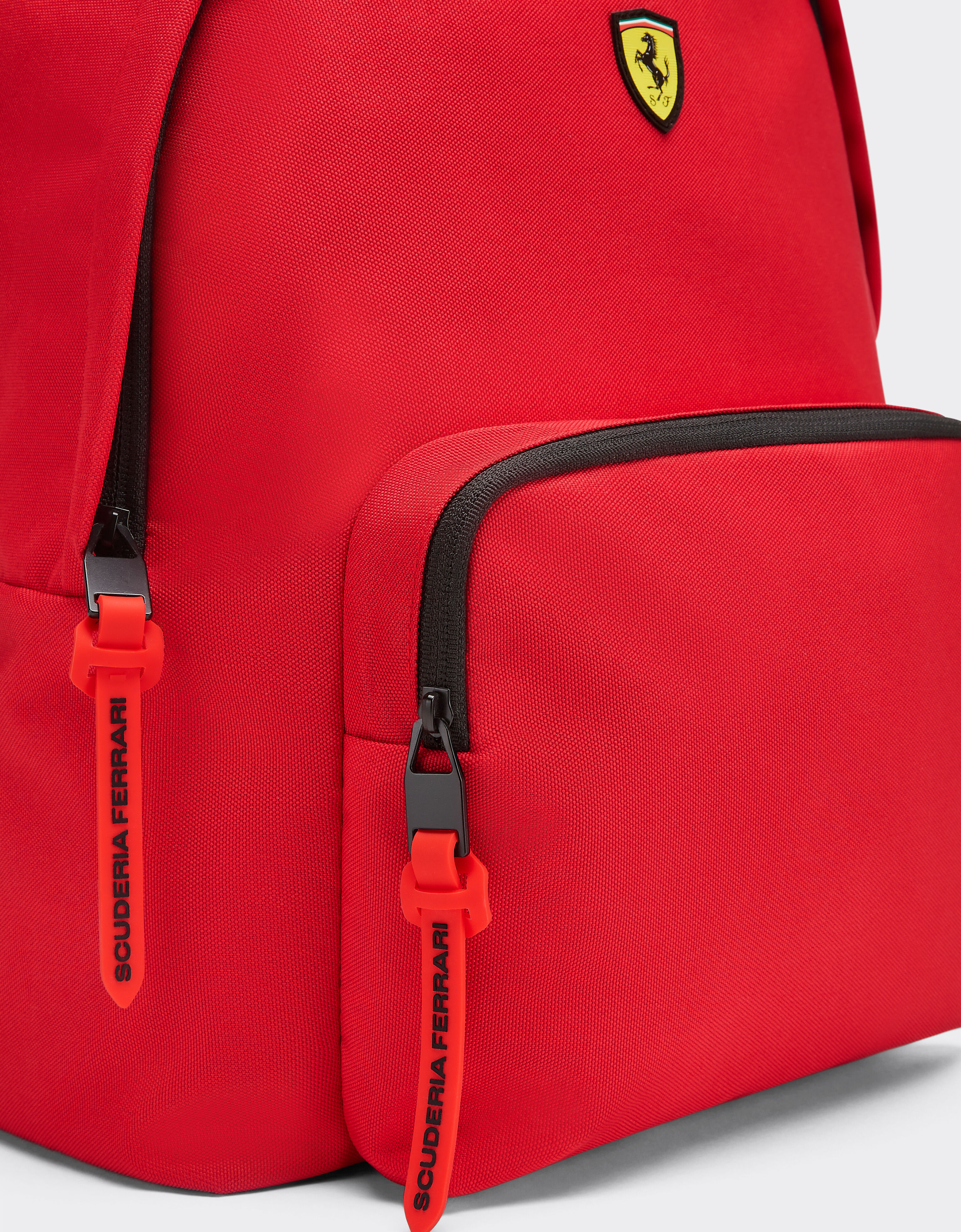  Technical fabric backpack with Ferrari Scudetto Rosso SBNBP0002HMM0017f