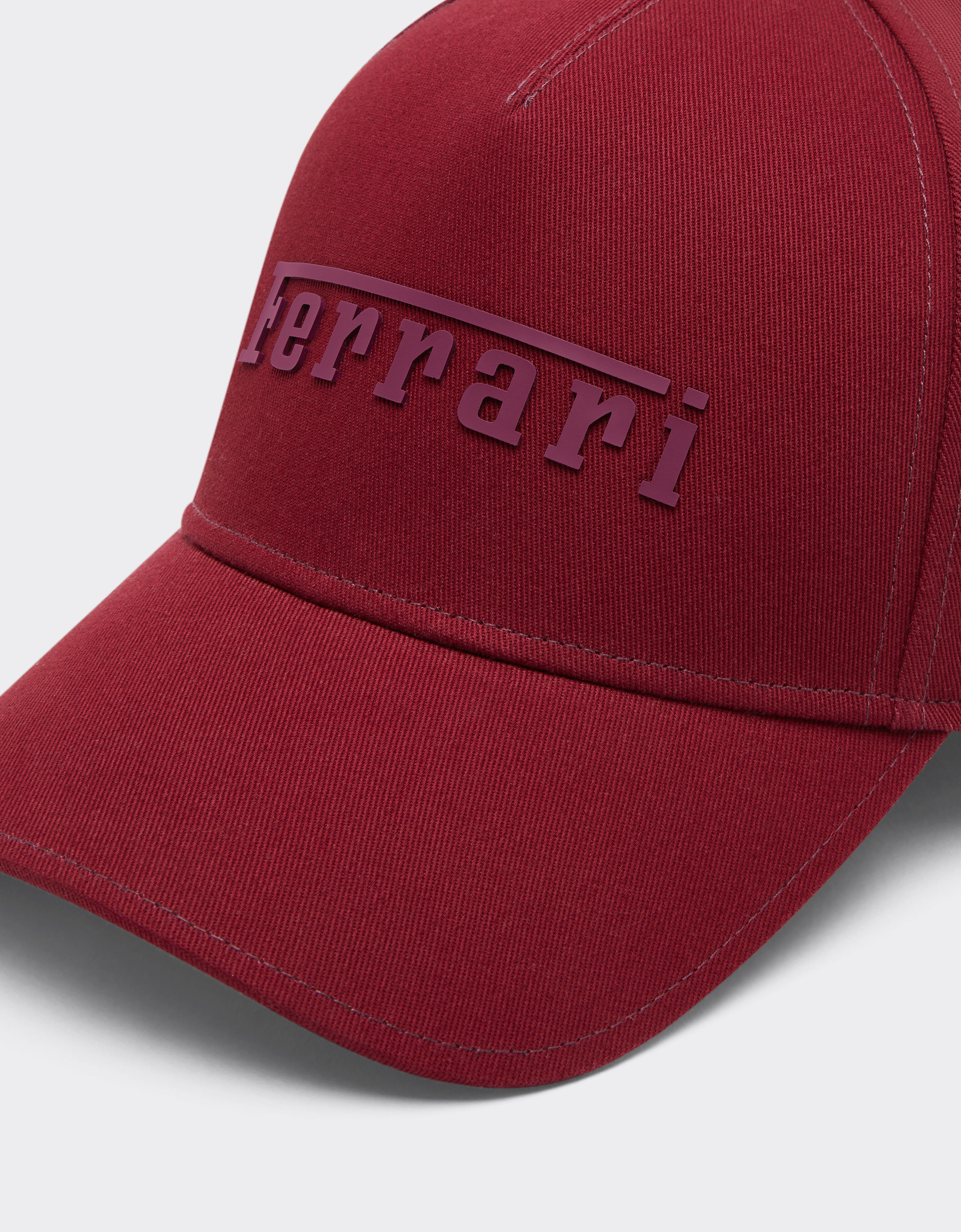 Cotton cap with Ferrari logo Ferrari Cotton cap with Ferrari logo Cherry 20403f