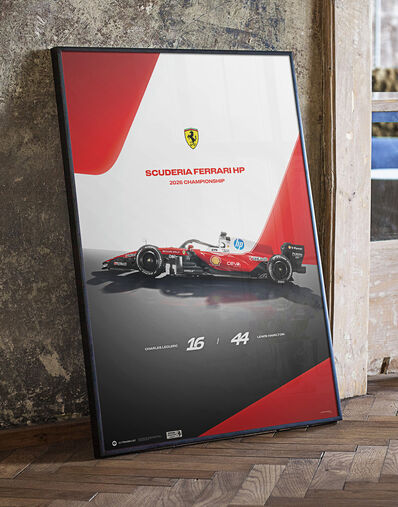 Ferrari Official Ferrari SF-26 2026 Poster Multicolor LE0P1203EXT0001f