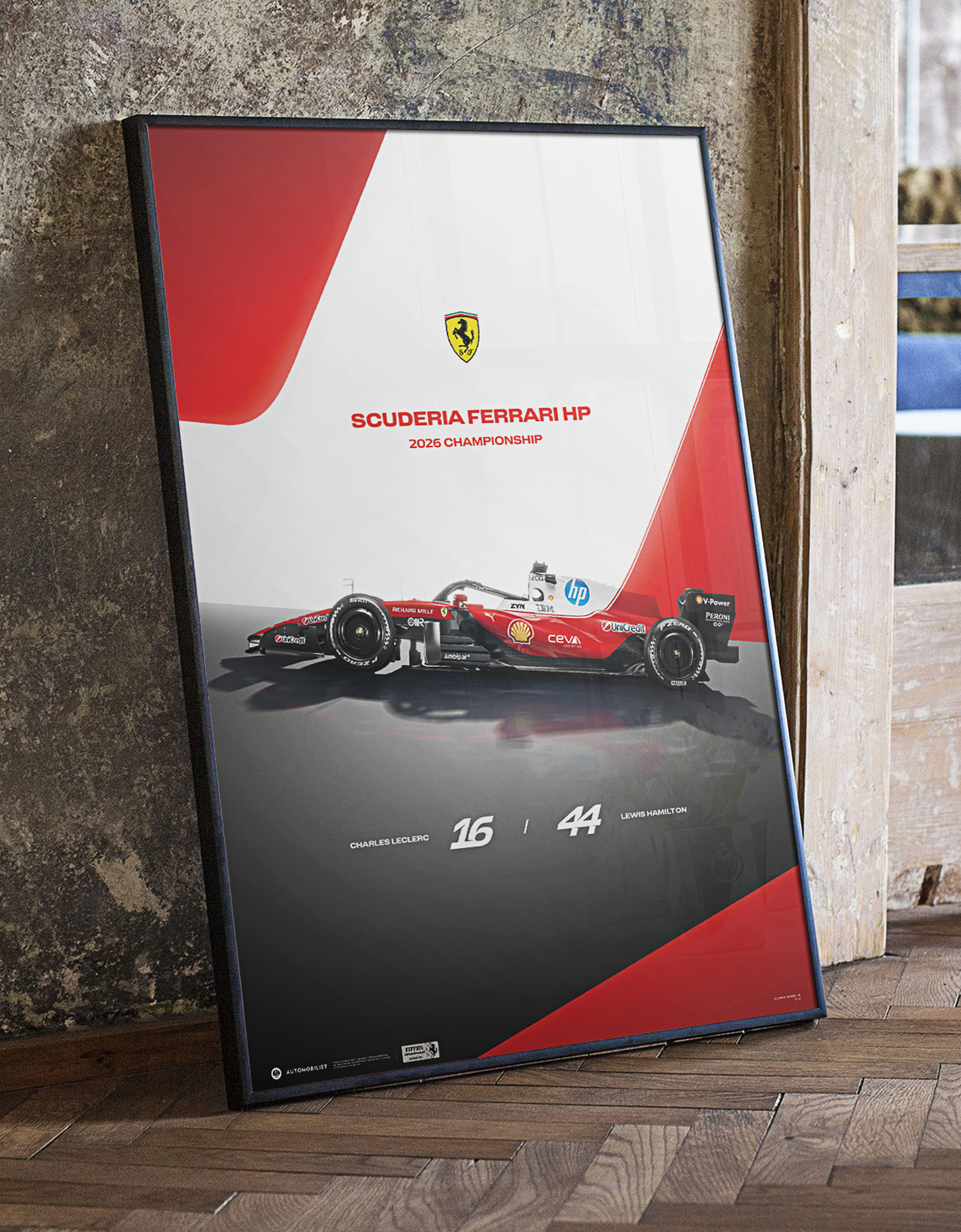 Ferrari Official Ferrari SF-26 2026 Poster Multicolor LE0P1203EXT0001f