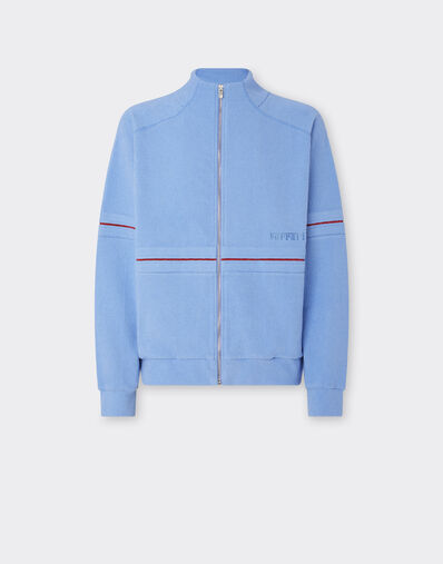 Ferrari 日本抓绒全拉链卫衣 Oxford Blue 51017f