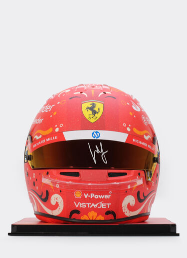 1:1比例 Carlos Sainz 亲笔签名墨西哥2024特别版头盔 Ferrari 1:1比例 Carlos Sainz 亲笔签名墨西哥2024特别版头盔 赛车红 LA00If