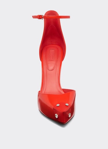 Ferrari 磨面皮革宫廷鞋 Rosso Dino 红色 22127f