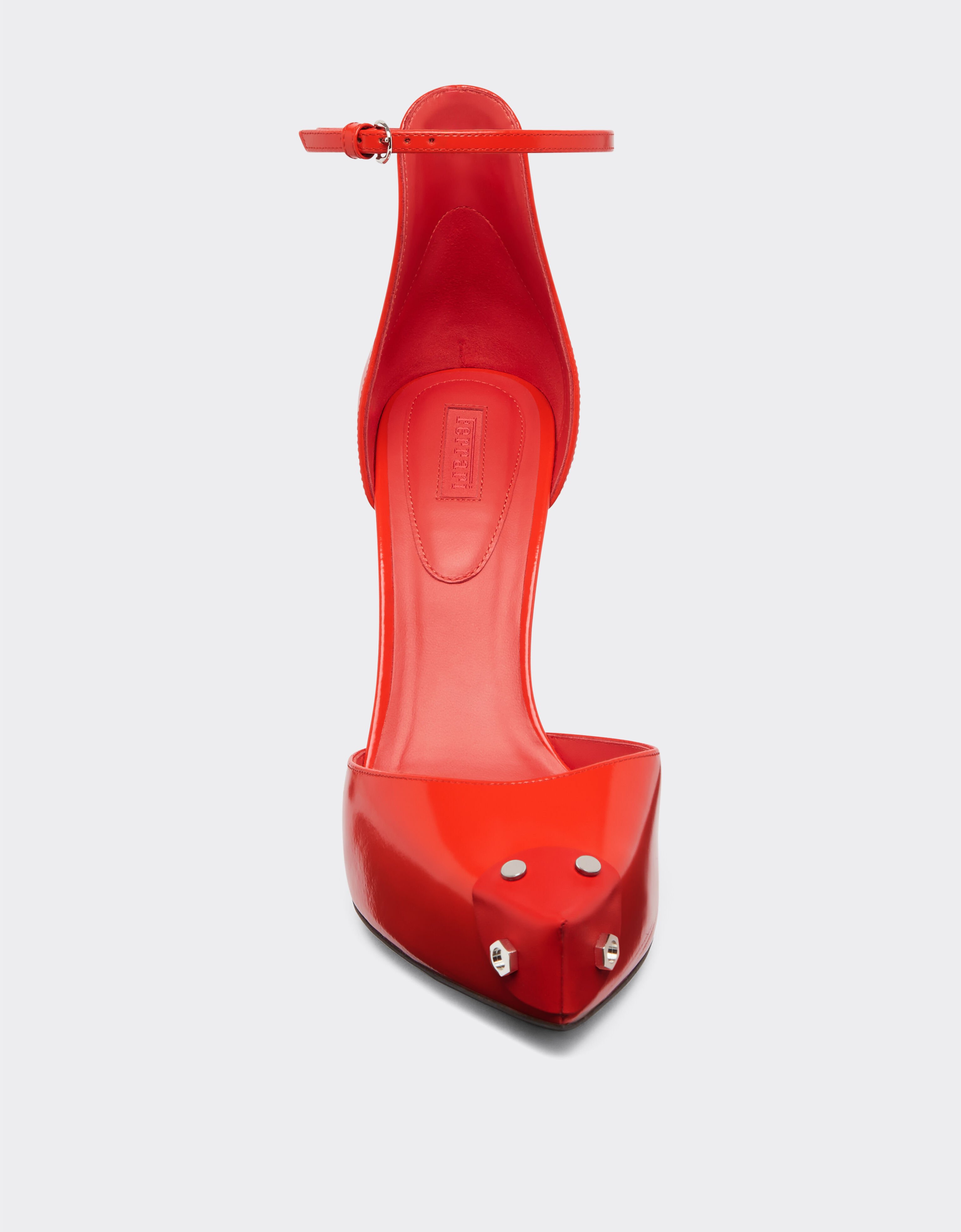 Ferrari 磨面皮革宫廷鞋 Rosso Dino 红色 22127f