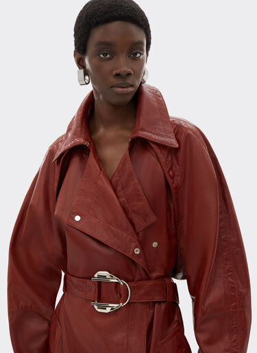 Ferrari 上腊皮革外套 Fired Brick 51441f