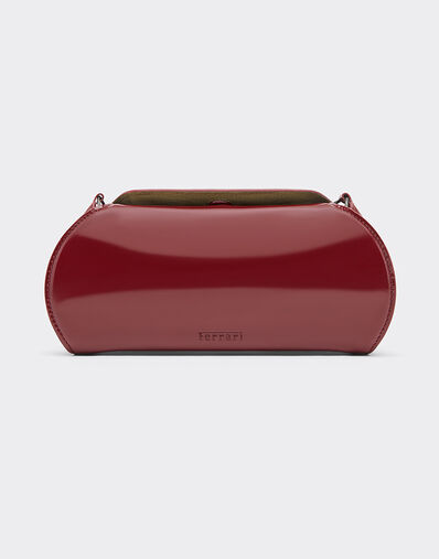 Ferrari Ferrari Dino leather wallet with shoulder strap Cherry 49275f