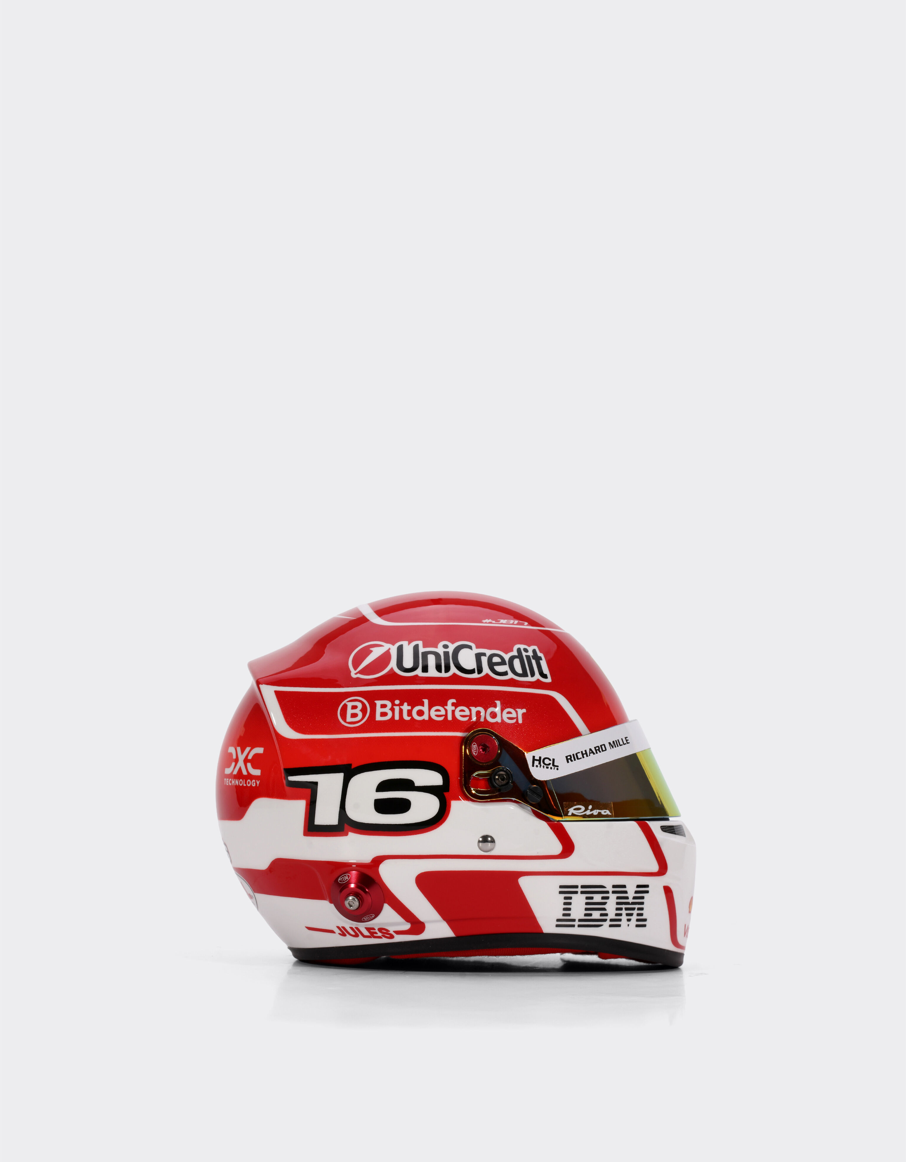 Ferrari 1:2比例2025 Charles Leclerc迷你头盔 多色 LA07Of
