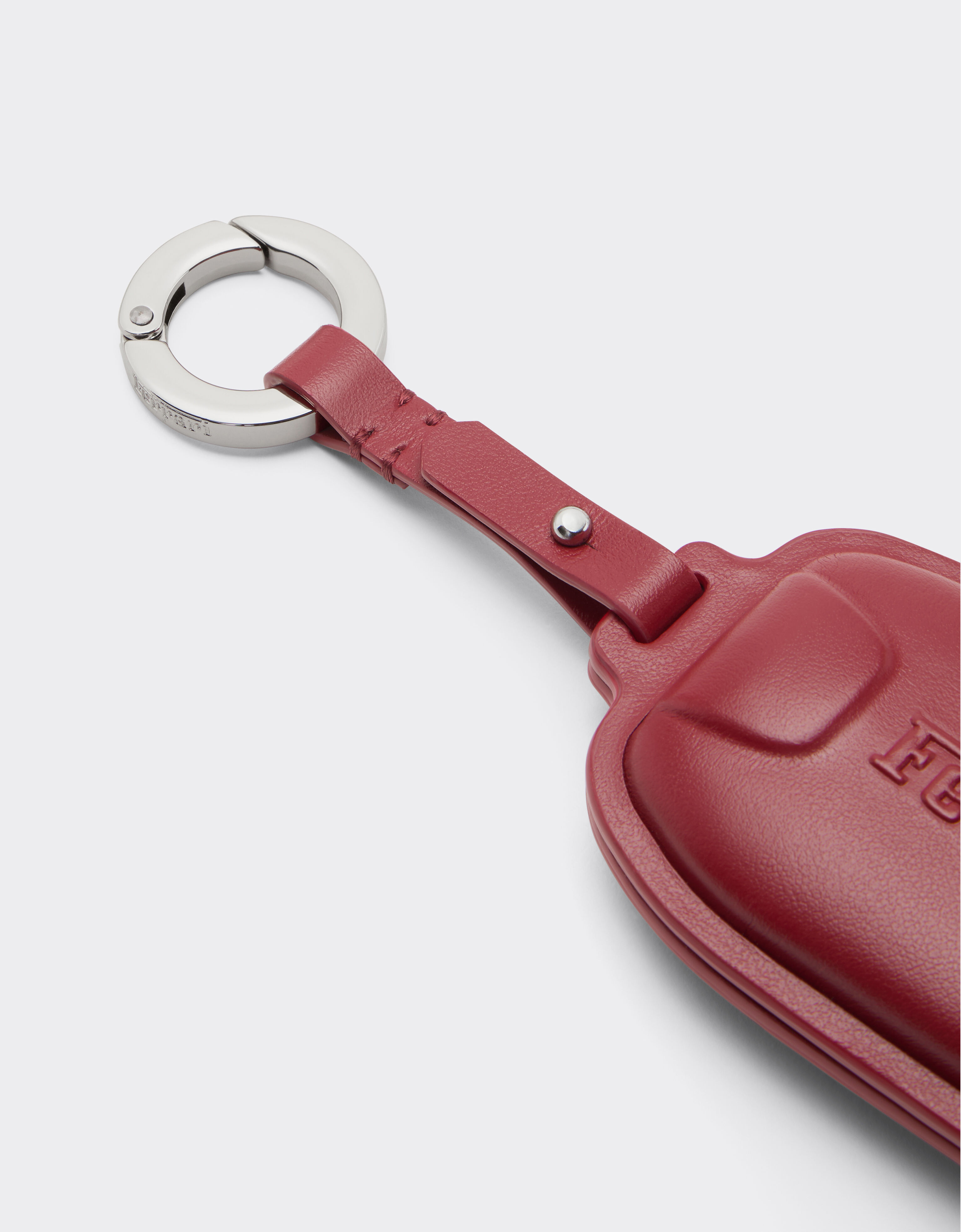 Ferrari 法拉利徽标皮革钥匙扣 Maison Red 50584f