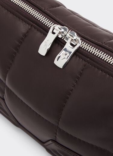 Ferrari 法拉利 GT Soft 绗缝皮革肩背包 Espresso 49770f