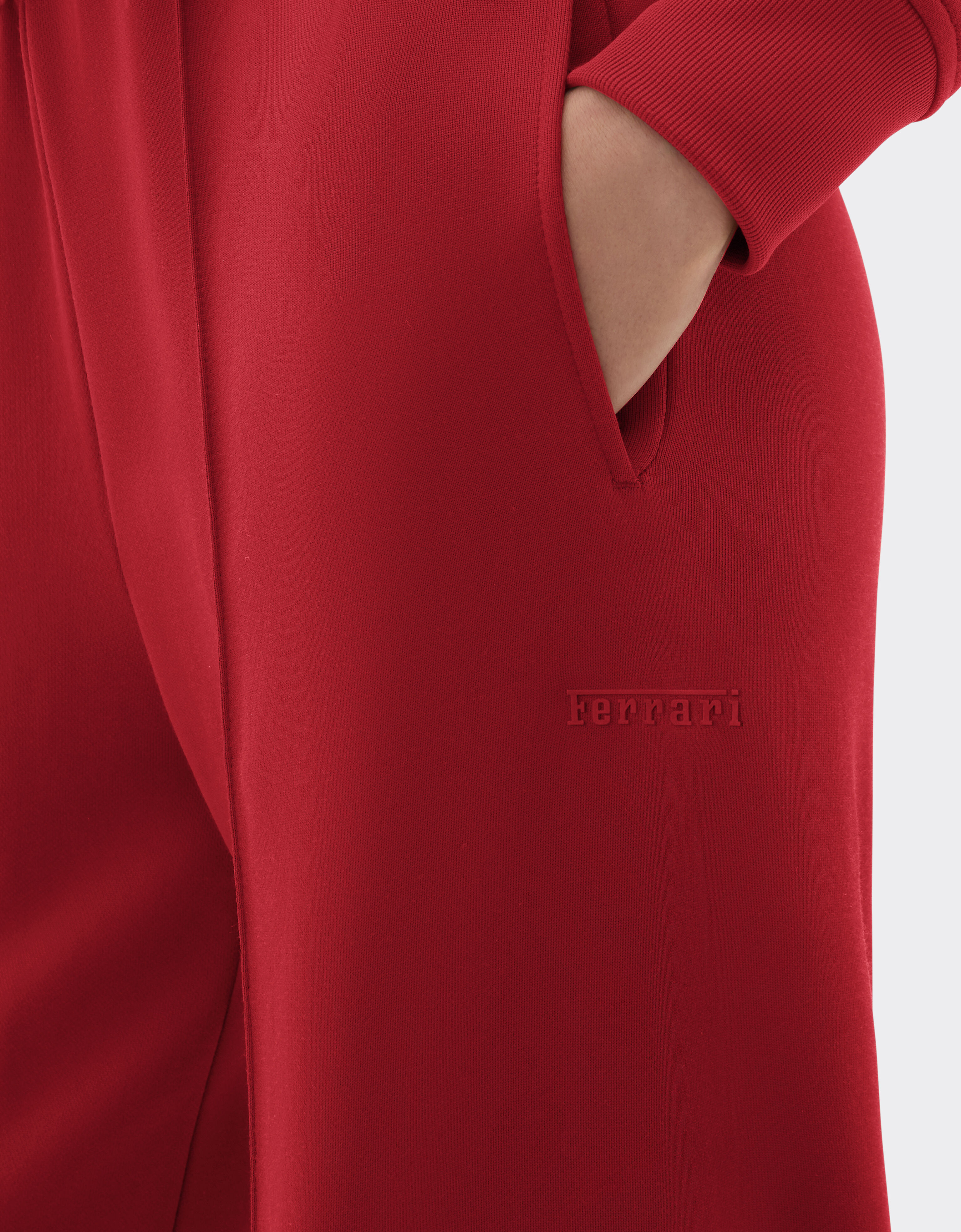 Ferrari Technical jersey fleece pants Maison Red 49939f