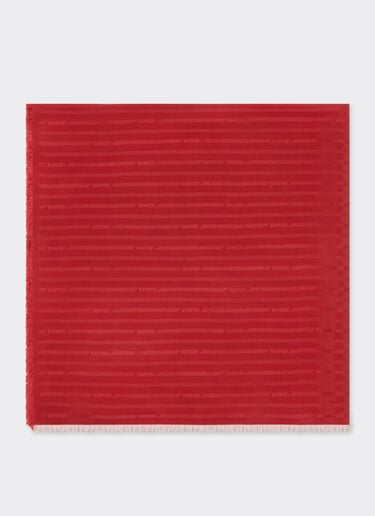 Ferrari Silk scarf with micro Ferrari logo Maison Red 50190f