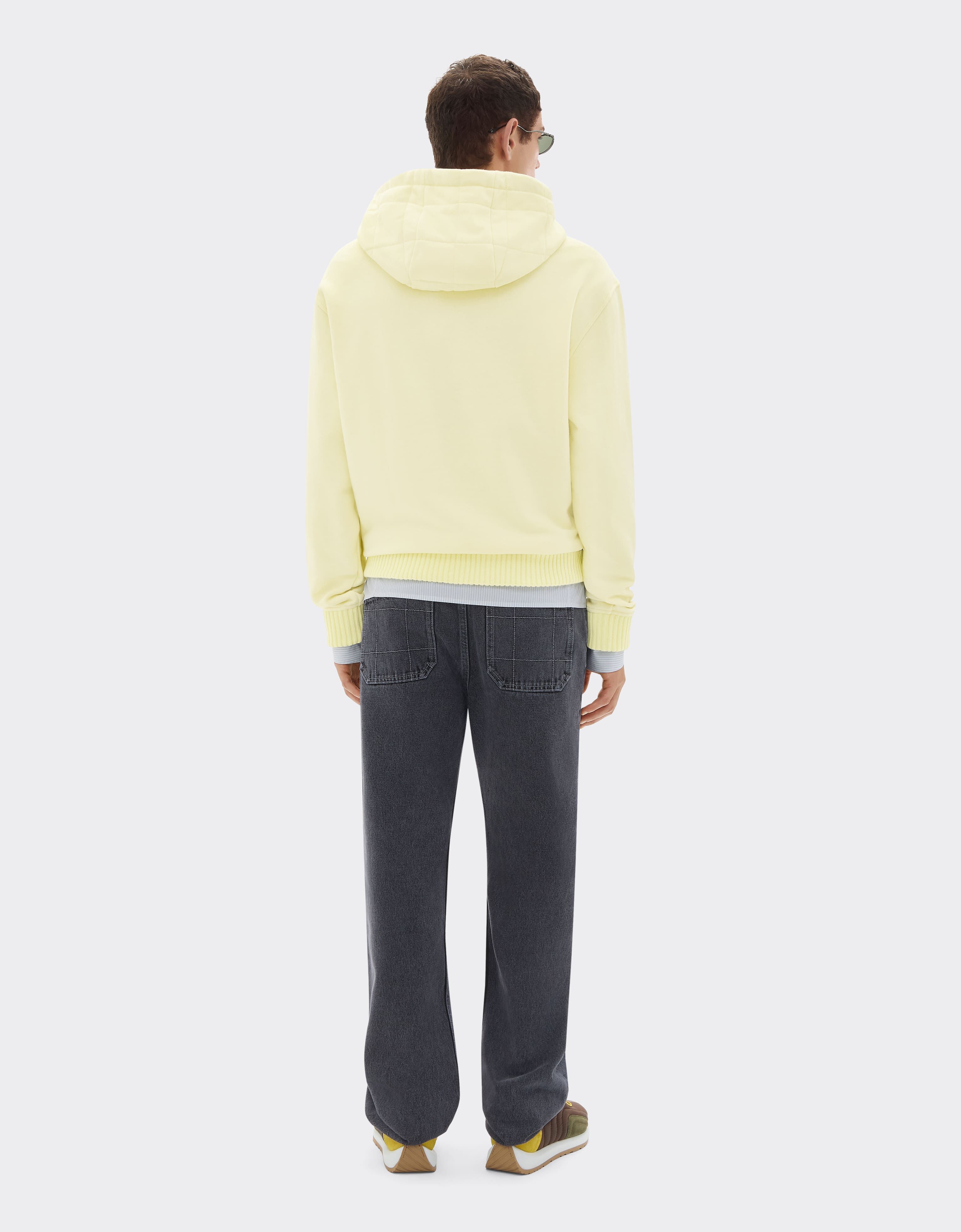 Cotton and cashmere hoodie Ferrari Cotton and cashmere hoodie Iris Yellow 49940f