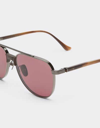 Ferrari Ferrari sunglasses in glossy gunmetaltitanium and acetate with exclusive Contrast Pro™ lenses Gunmetal LA0KZf